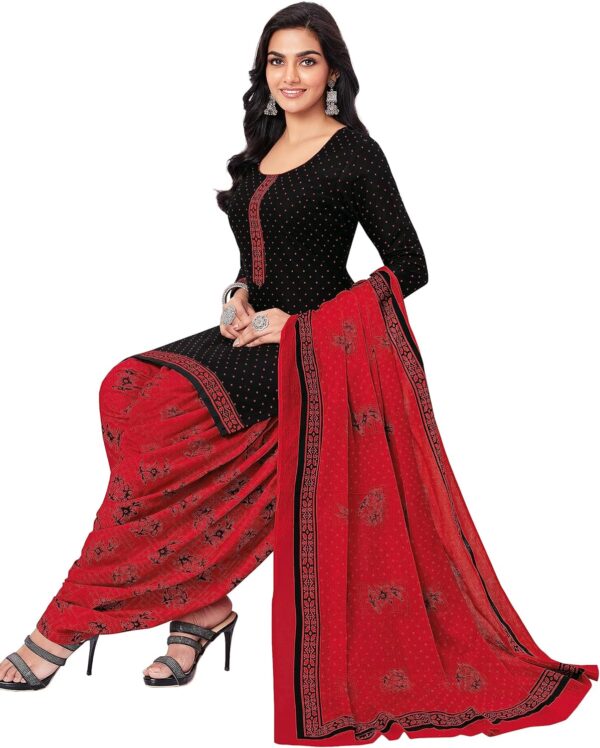 Miraan Women's Cotton Printed Readymade Salwar Suit - Image 5