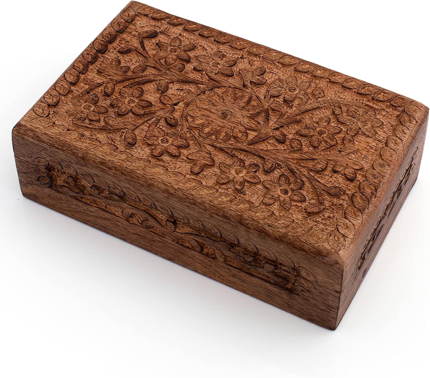 Great Birthday Gift Ideas Handmade Decorative Wooden Jewelry Box Jewelry Organizer Keepsake Box Treasure Chest Trinket Holder Watch Box Storage Box Housewarming Gifts Women - Image 8