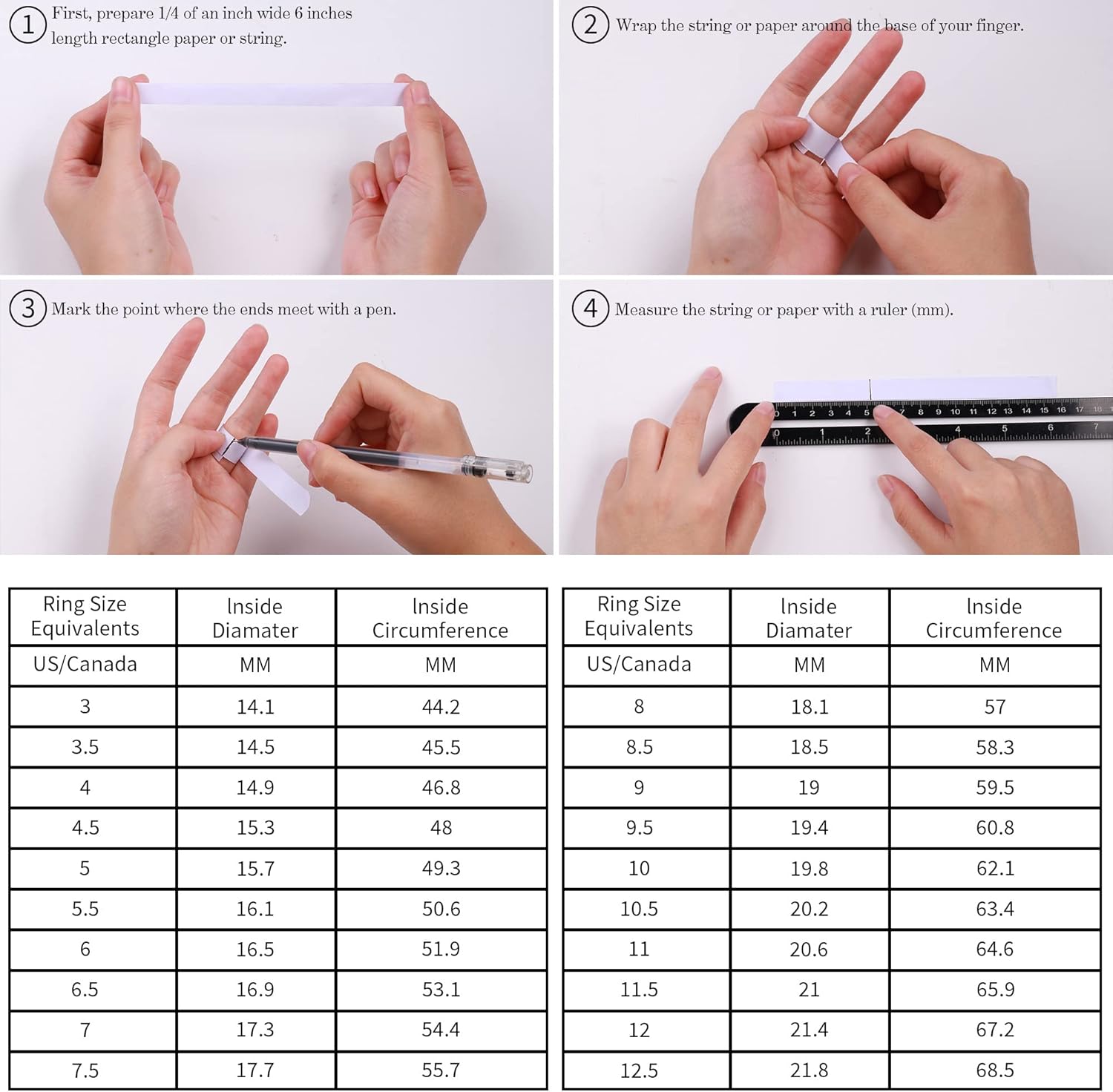 MOOSEA 1.2ct Moissanite Engagement Ring for Women, Brilliant D Color VVS1 Clarity Lab Created Moissanite Wedding Rings 14K White Yellow Rose Gold Vermeil Moissanite Anniversary Ring for Her - Image 6