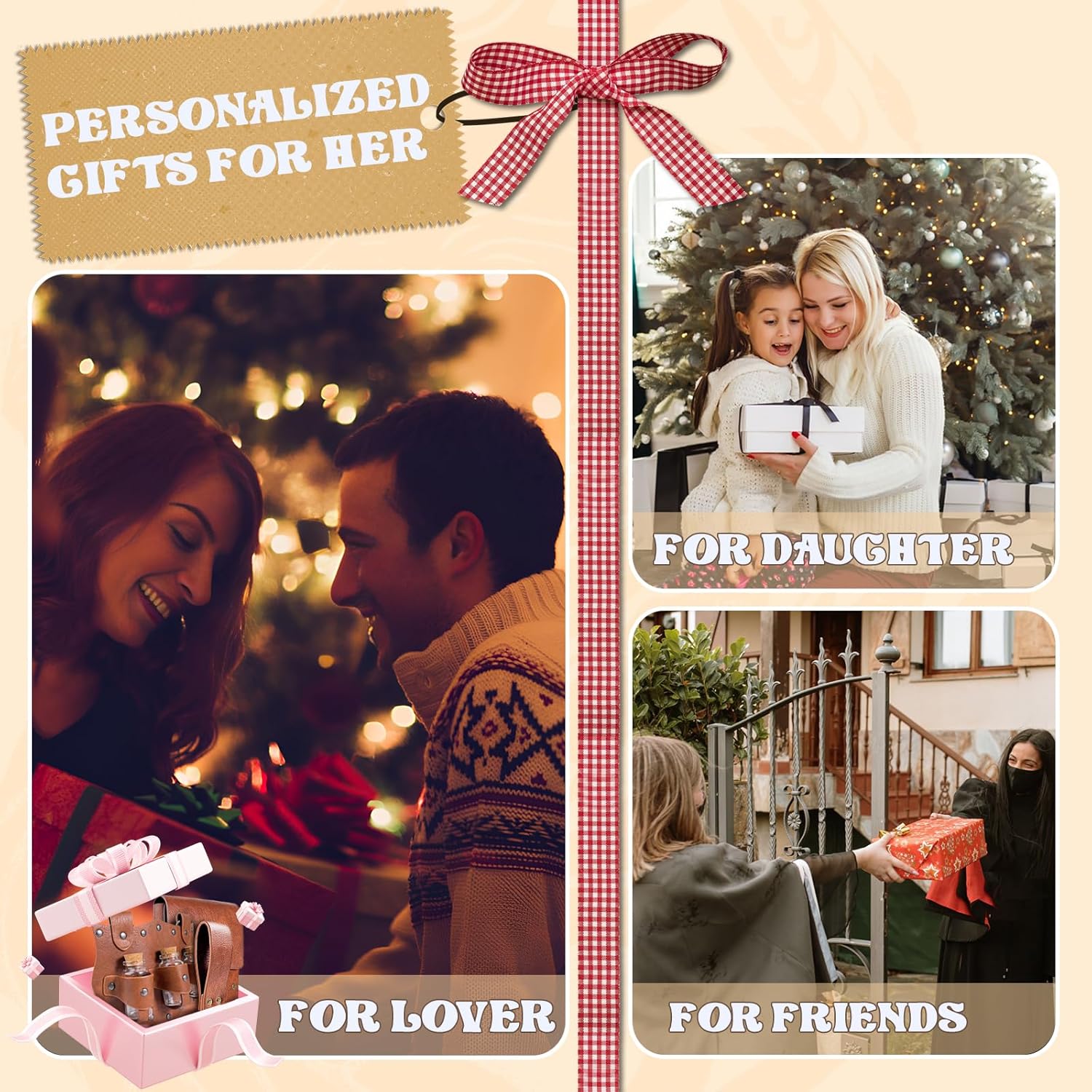 Medieval Alchemy Belt Potion Bottle Waist Pouch Skirt Hikes Set Renaissance Costume Accessories for LARP Cosplay Costume Christmas Gifts (3Bottles-Brown) - Image 2