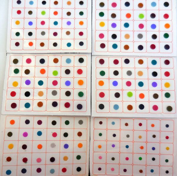 720 Bindi Count Multi Color Multi Size Polka Dots Indian Daily Use or Craft Work Bindi (Multicolored)