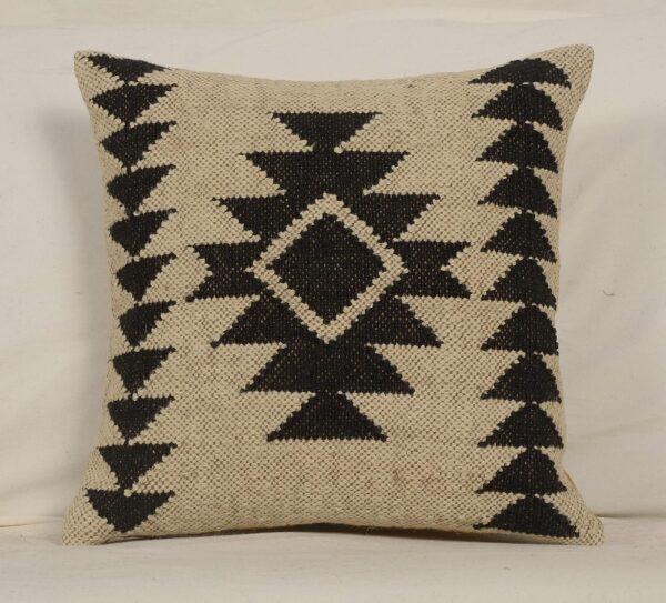 2 Set of Kilim Cushion Cover Jute Ethnic Pillow Boho Hand Woven Shams Hippie Indian Throw Art - Image 3