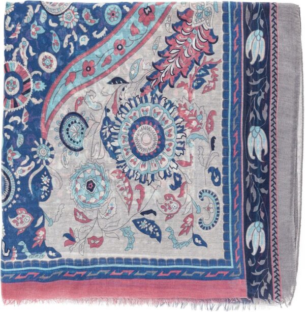 MELIFLUOS DESIGNED IN SPAIN Scarf for Women Lightweight Floral Flower for Fall Winter Scarves Shawl Wrap - Image 5