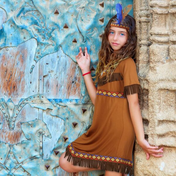 Boyiee Native Prince Costume Kids Indian Princess Dress Outfit for Halloween Cosplay - Image 5