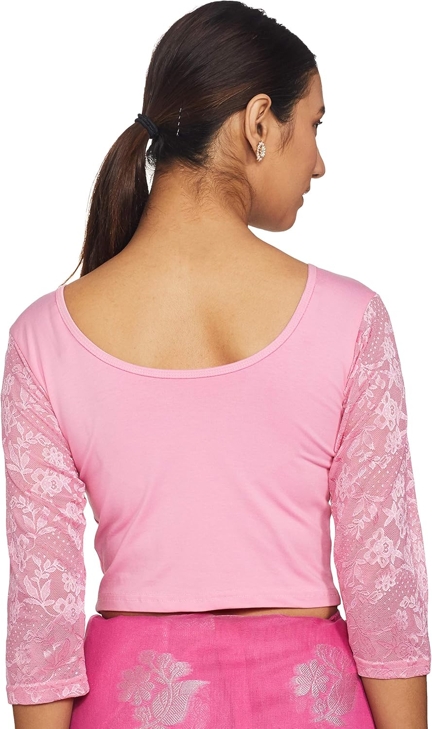 Women's Cotton Lycra Readymade Saree Blouse - Image 2