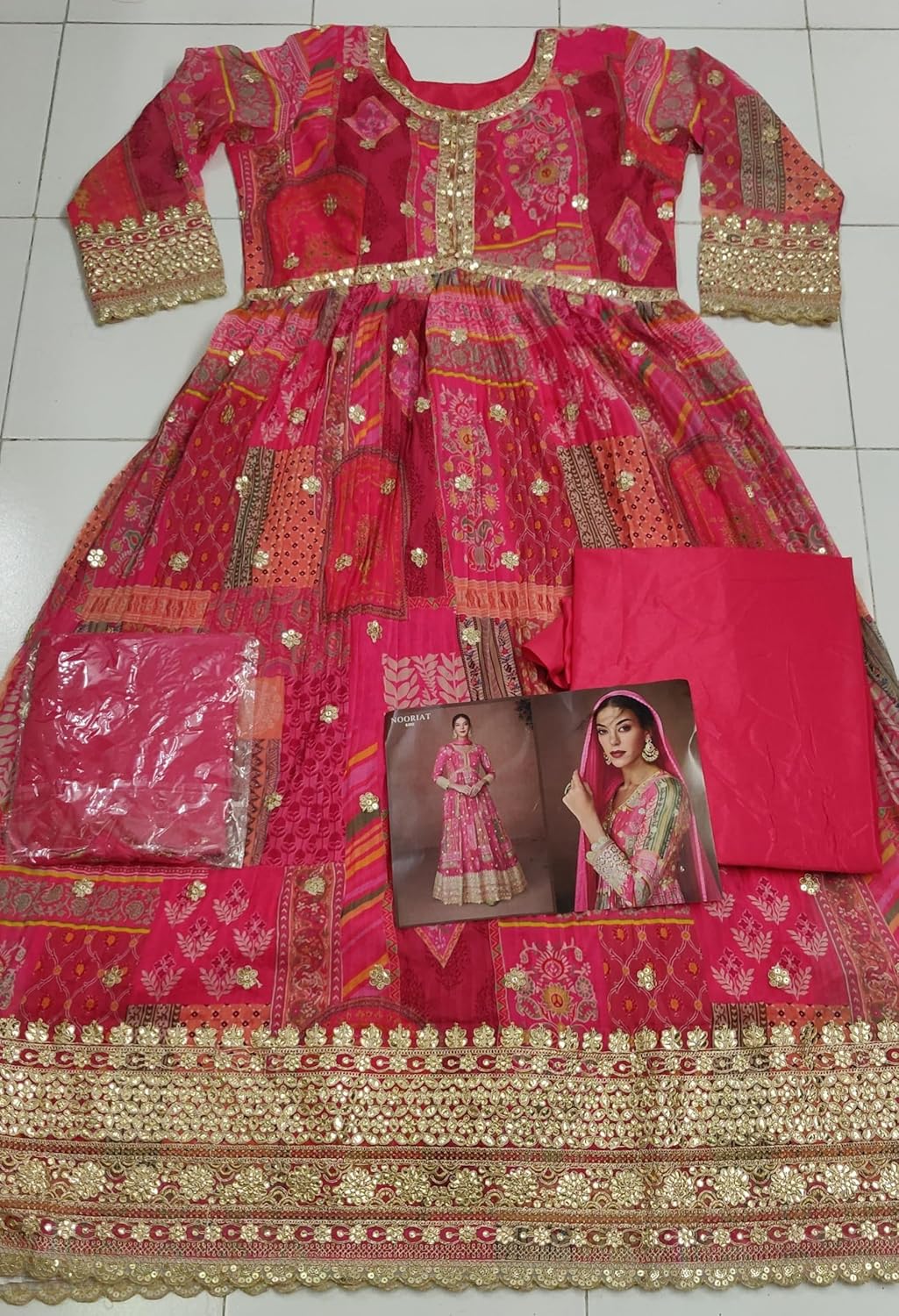 Eid festival salwar kameez ready to wear suit indian pakistani style party embroidered for women (2722) - Image 5