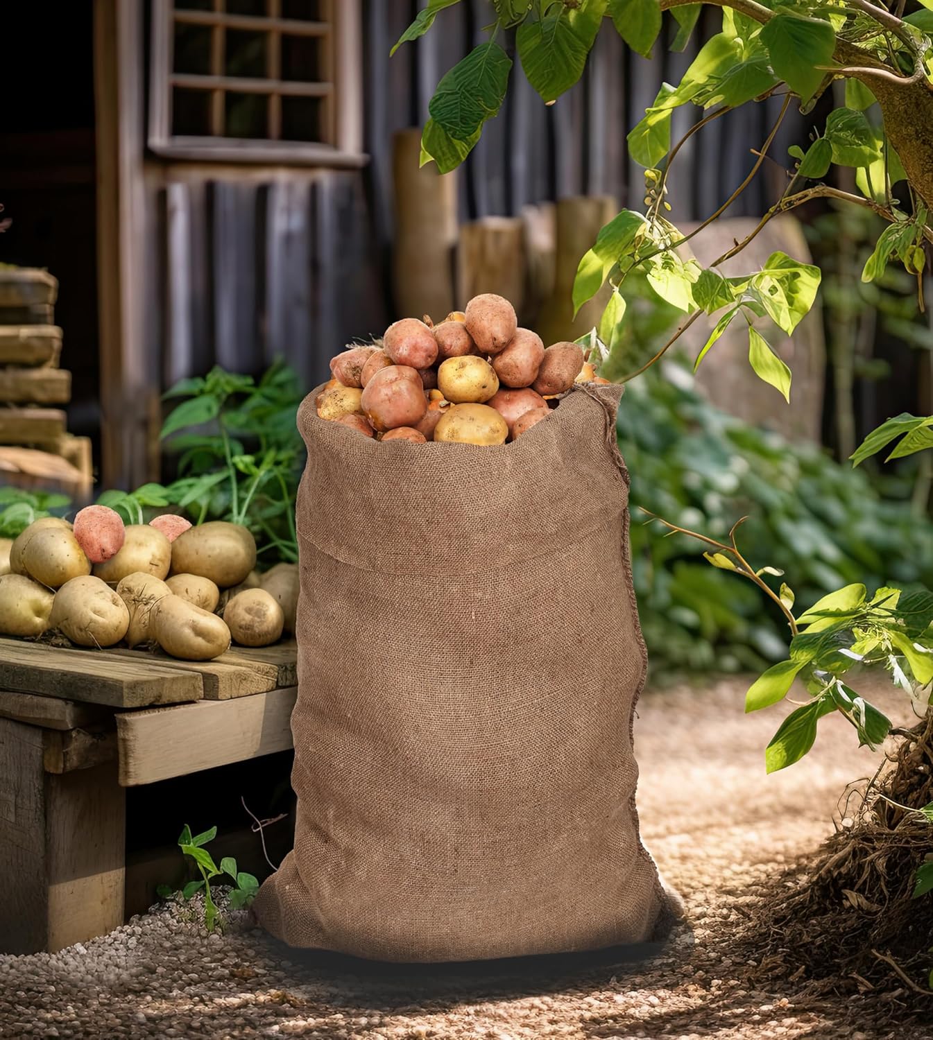 COTTON CRAFT Burlap Potato Sack Bag - Jute Race Bags Large 24x39 Adult & Kids Sturdy Playground Fitness Outdoor Games Party - Image 5