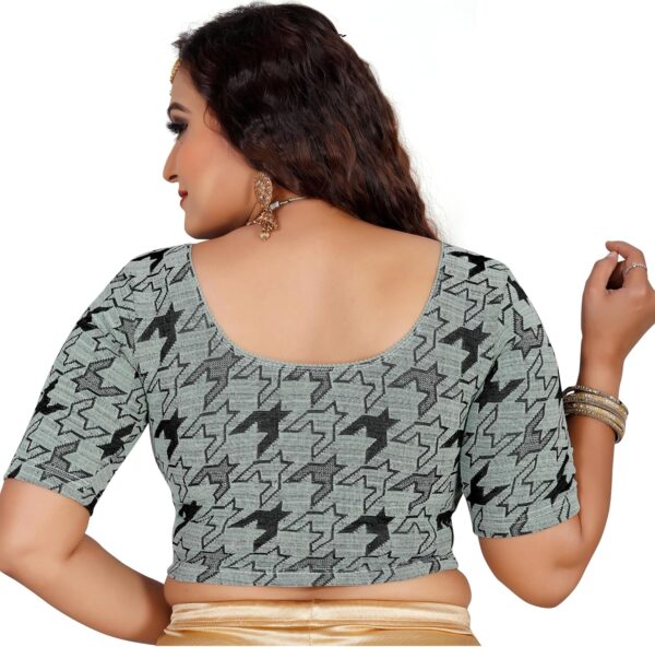KNETLI Cotton Polyester Readymade Stretchable Blouse for Women - Image 3