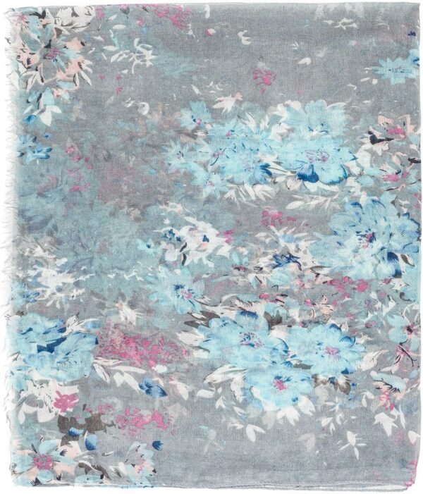 MELIFLUOS DESIGNED IN SPAIN Scarf for Women Lightweight Floral Flower Scarves for Fall Winter Shawl Wrap - Image 2