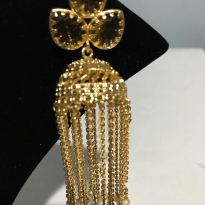 Indian Ethnic Traditional Gold Plated Jhumka Earrings Bollywood Jewelry Gift For Her