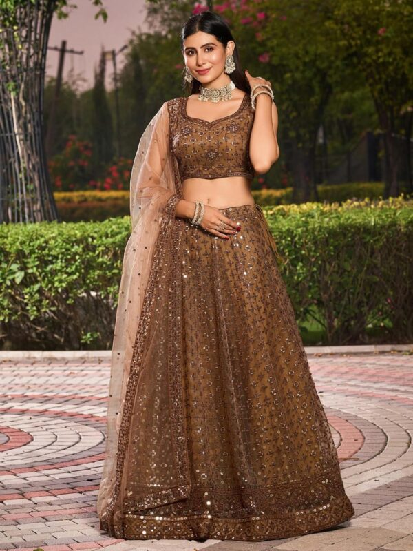 Indian Lehenga Choli ready to wear, Wedding Lehenga Choli with Dupatta, Festival Lehenga Choli with stitched Blouse - Image 2
