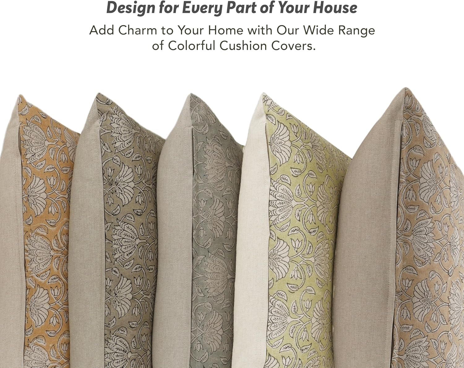 Handmade Block Print 100% Thick Cotton 20" x 20" Accent Throw Cushion Cover with Zipper-Pillowcase for Bedroom, Living Room, Outdoor, Couch, Sofa, Chair, Bed, Patio, Home Décor- Elsa (Dust Pink) - Image 5