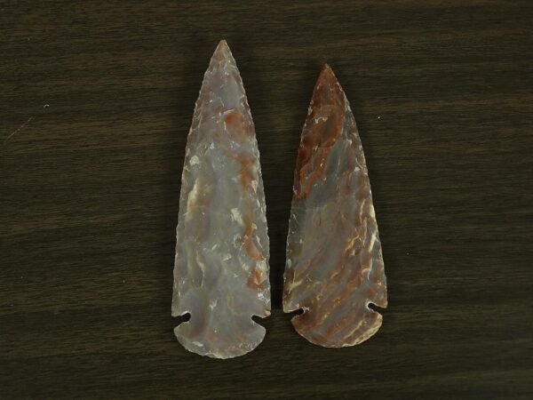 2 x Handmade Indian Agate Stone Spearhead 6 Inches Arrowhead - Image 5