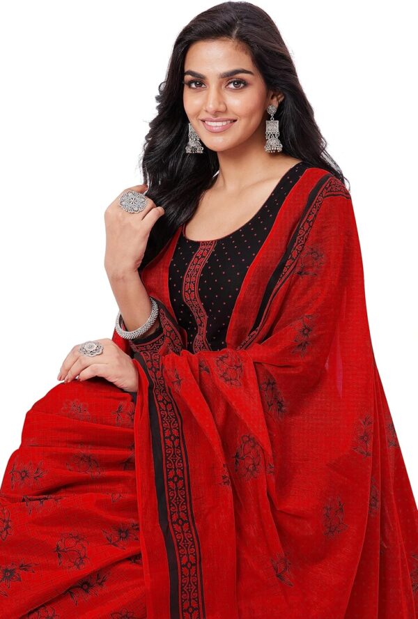 Miraan Women's Cotton Printed Readymade Salwar Suit - Image 6