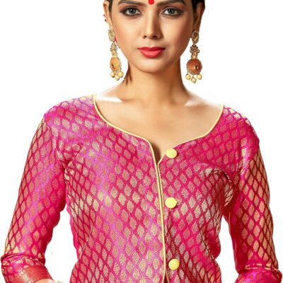 Women's Readymade Indian Designer Stitched Party Wear Bollywood Padded Blouse for Saree Crop Top Choli