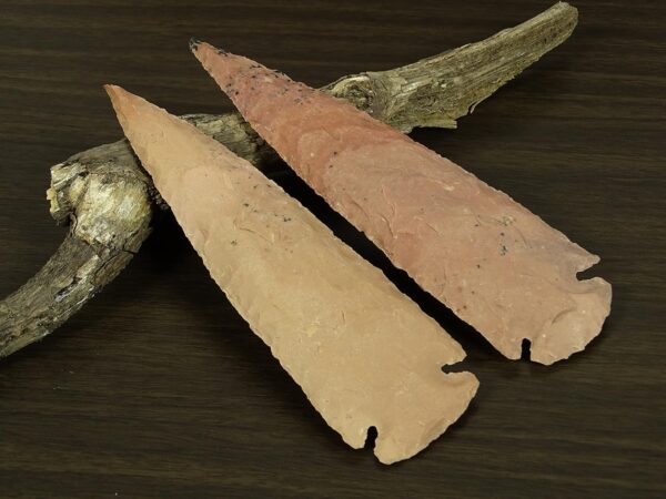 2 x Handmade Indian Agate Stone Spearhead 6 Inches Arrowhead - Image 4