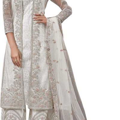 Delisa New Wedding Party wear Embroidered Koti Style Salwar Kameez Indian Dress Ready to Wear Salwar Suit for Women 4570