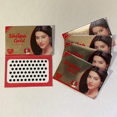 Shilpa Black Bindi Size 6 (Pack of 5 Strips) Bindi Size - 5mm