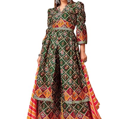 Elina fashion Indian Stitched Kurti for Womens With Pant - Dupatta | Readymade Rayon Printed Kurtis Kurta Set