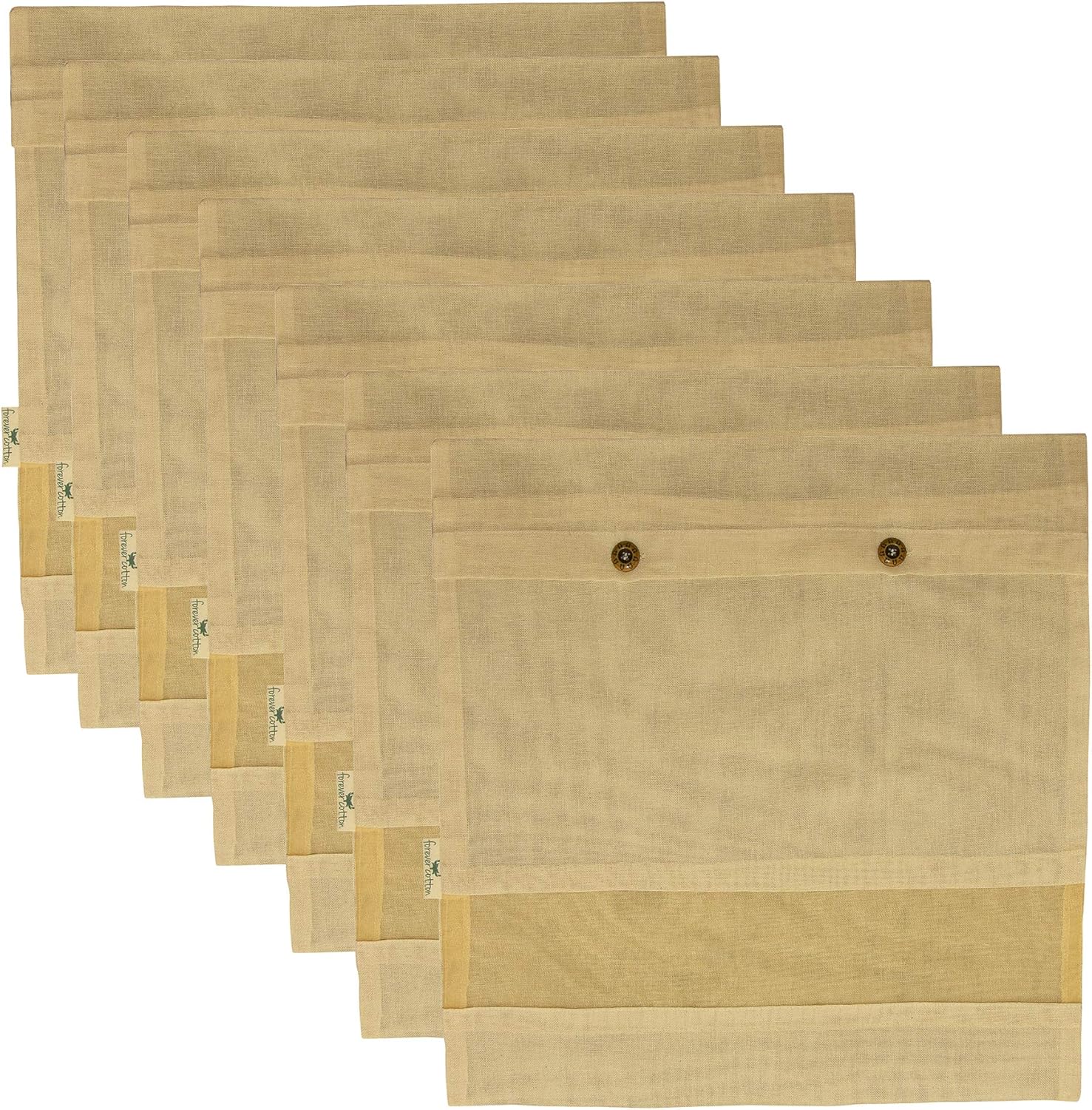 New Premium Cotton Saree Covers with Net Window (16" by 14") Set of 6 - Image 5