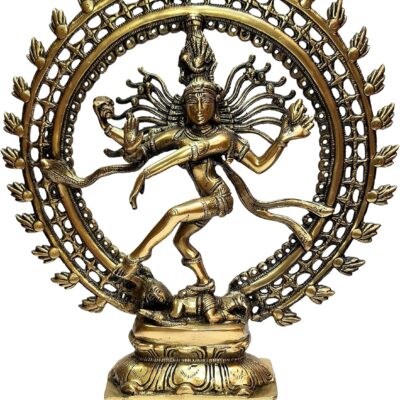 eSplanade Brass Natraj Statue Idol Sculpture Shiva - Nataraj The Lord of Dance Natrajan (17" Inches Big Size)