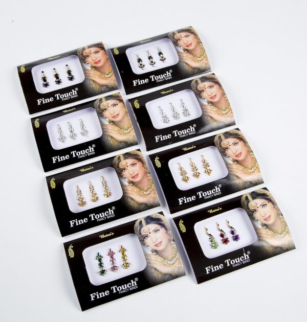 8 Bindi Pack- 24 Combo Bindi Stickers Multicolored,Silver,Gold,Black, Bindi Tattoo Bindi Jewelry - Image 6