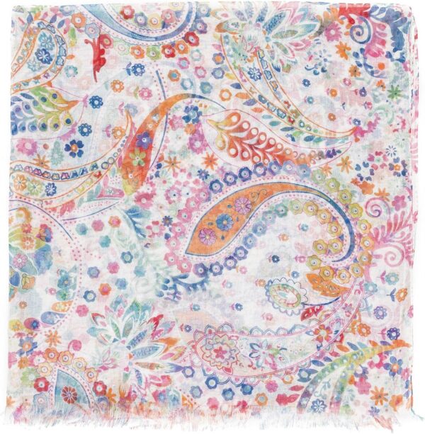 MELIFLUOS DESIGNED IN SPAIN Scarf for Women Lightweight Paisley Fashion for Fall Winter Scarves Shawl Wrap - Image 3