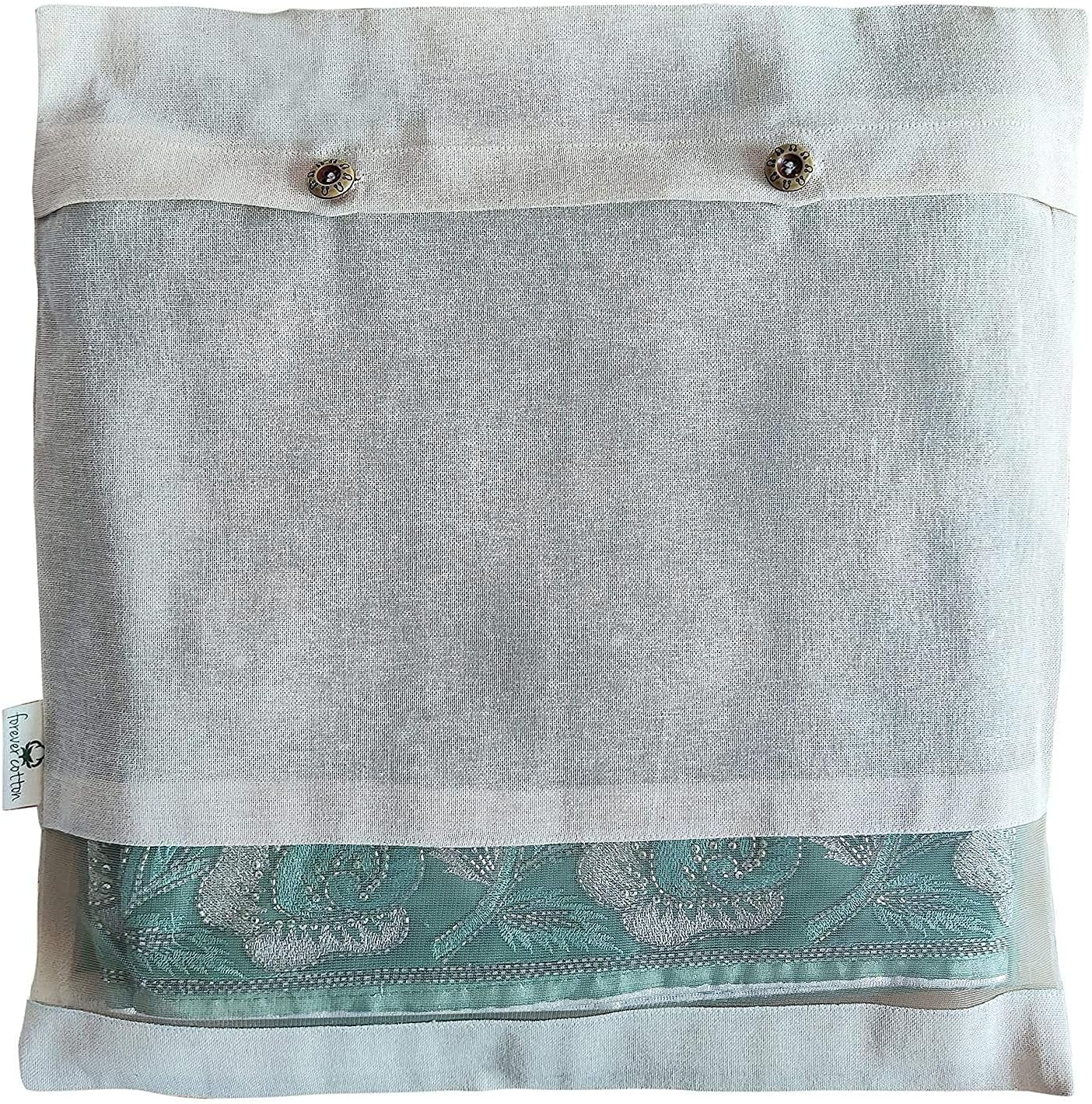 New Premium Cotton Saree Covers with Net Window (16" by 14") Set of 6 - Image 6