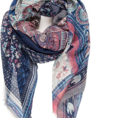 MELIFLUOS DESIGNED IN SPAIN Scarf for Women Lightweight Floral Flower for Fall Winter Scarves Shawl Wrap