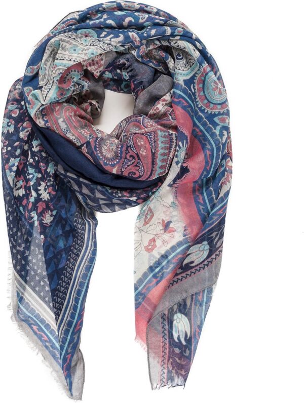 MELIFLUOS DESIGNED IN SPAIN Scarf for Women Lightweight Floral Flower for Fall Winter Scarves Shawl Wrap