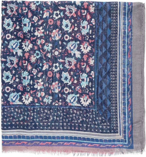 MELIFLUOS DESIGNED IN SPAIN Scarf for Women Lightweight Floral Flower for Fall Winter Scarves Shawl Wrap - Image 3