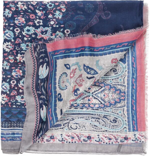 MELIFLUOS DESIGNED IN SPAIN Scarf for Women Lightweight Floral Flower for Fall Winter Scarves Shawl Wrap - Image 4
