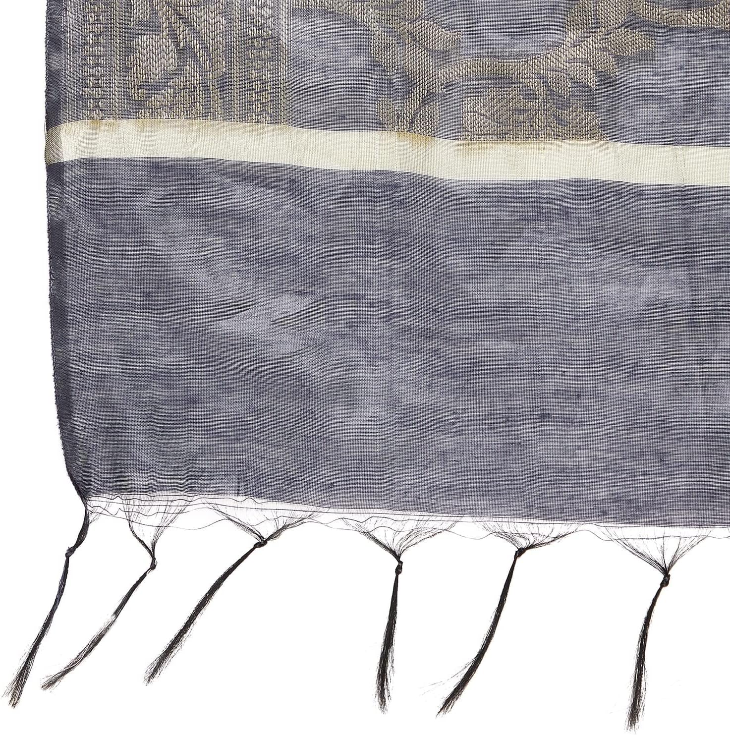 Indian Indigo Cotton Silk Anarkali Kurta, Churidar Pant & Dupatta for Women | 3/4 Sleeves, Round Neck, Ankle Length - Image 8