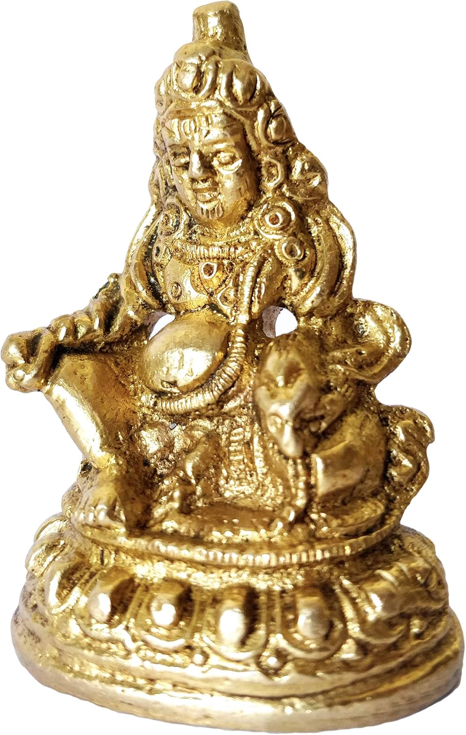 GURU JEE Brass Idol for Puja Room Decoration Shree Dhan Kuber Murti Spiritual Gifts - Image 3