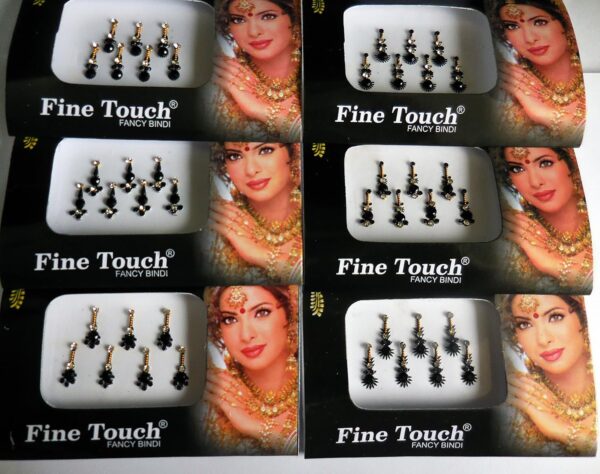 8 Pack - 56 Silver, Golden,Black,Multicolored Face Jewels crystal - Image 5