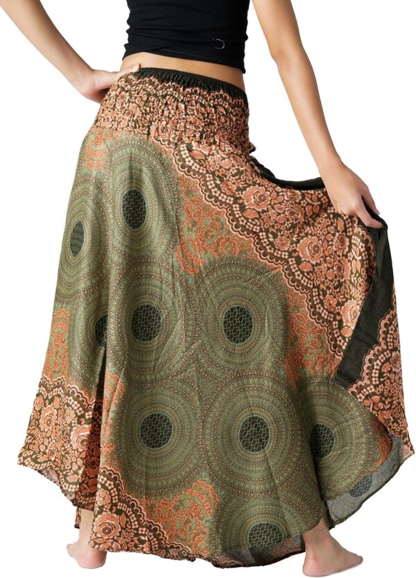 Long Skirts for Women Maxi Boho Skirt Floral Print - Image 3