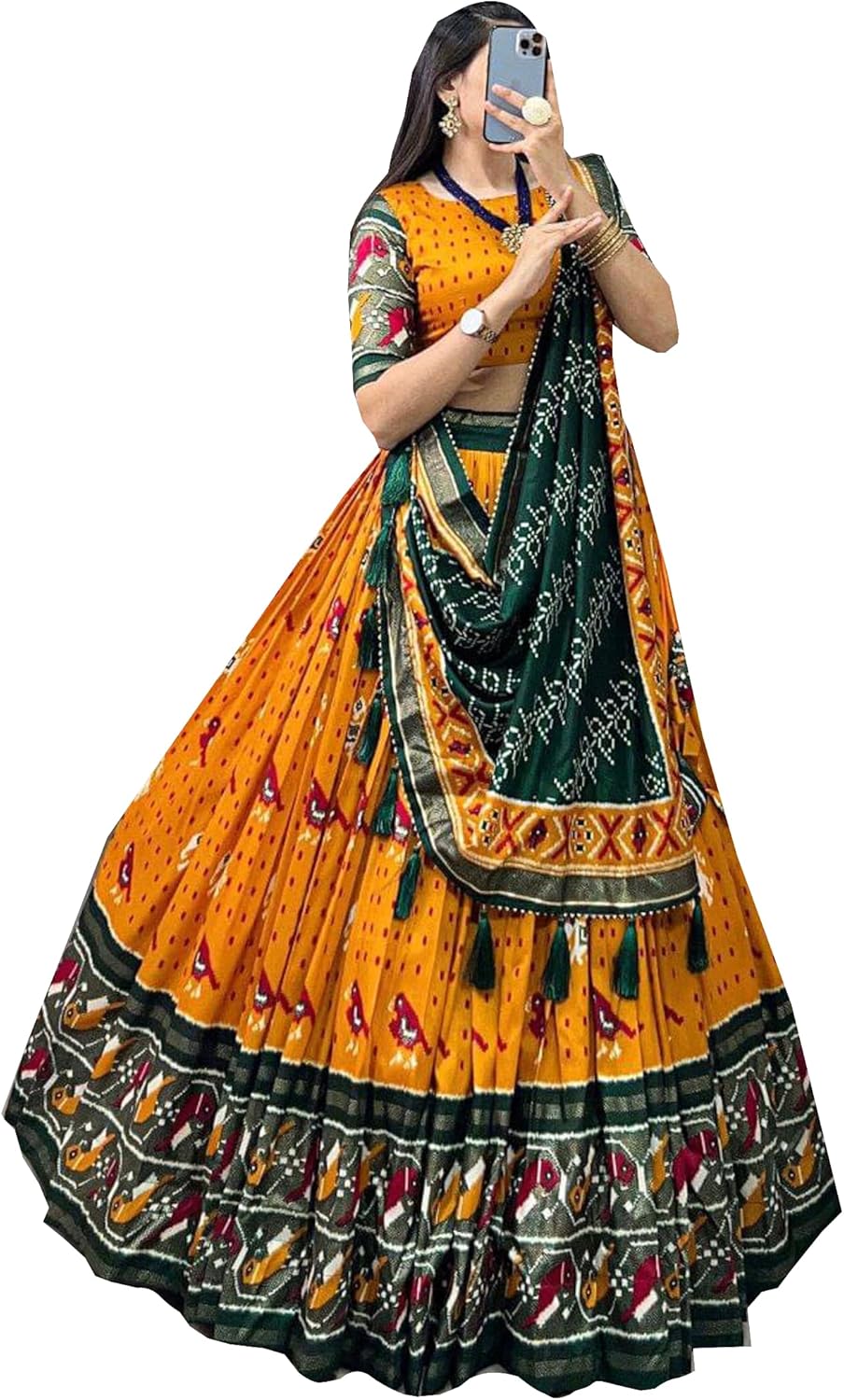 Diwali Special Indian ready to wear Chaniya choli for women flared lehenga choli with stitched blouse M-10