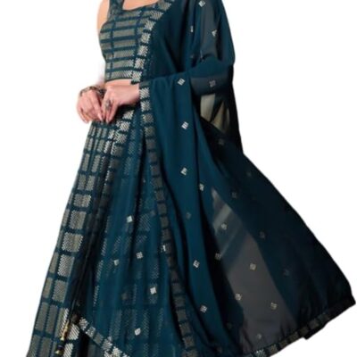 women's Georgette with Embroidery ready to wear wedding wear lehenga choli or women