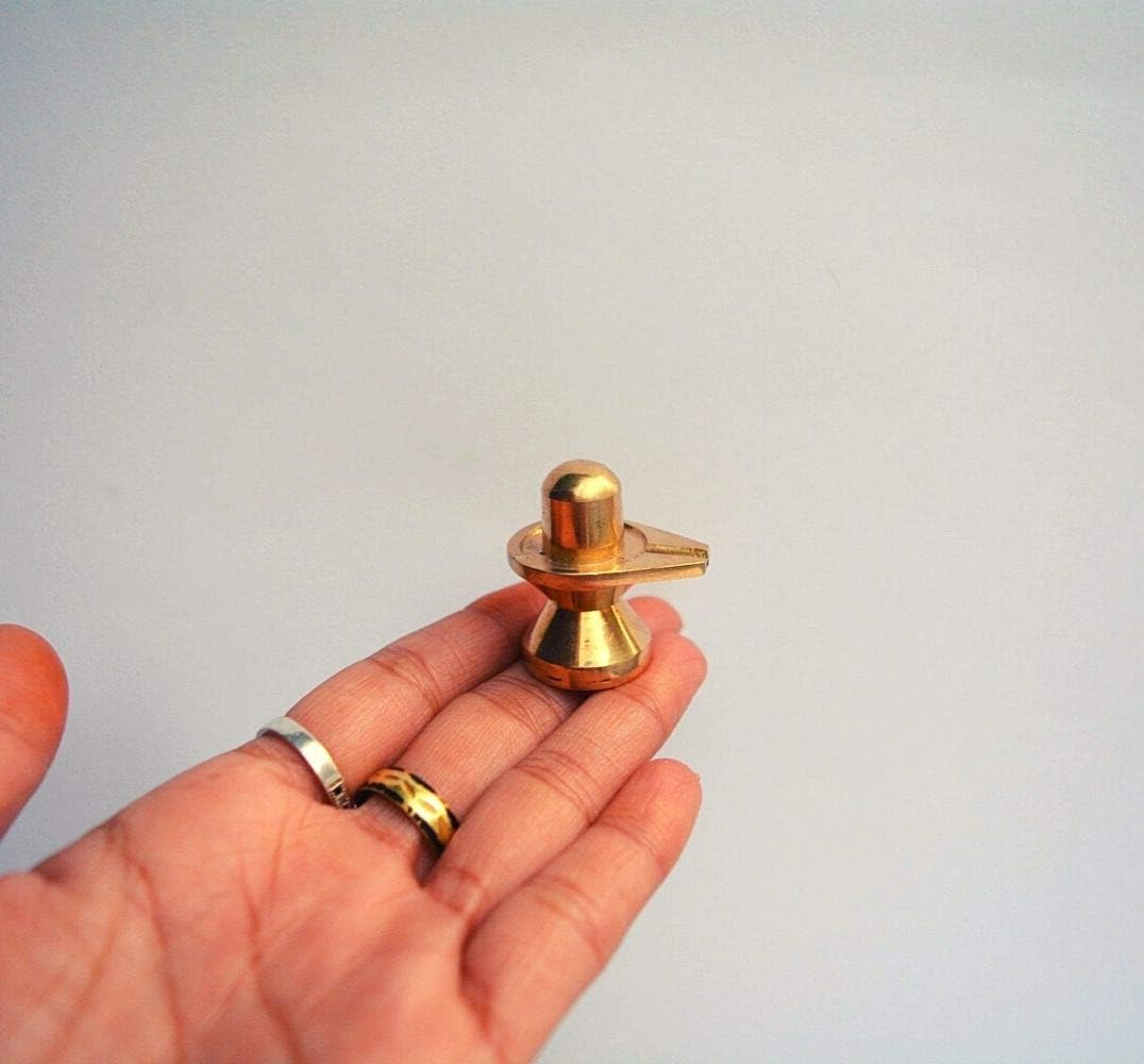 Brass Shivling Shiva Shiv Parivar Sculpture Murti Idol Family Statue (1.25"inch, 55 Gram) Decorative Worship Lord Shankar Shiv Lingam Hindu Gods for Home Temple Pooja Deity Metal Idol Vastu Gift - Image 6