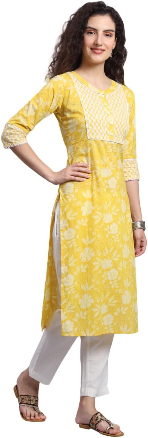 Women's Tunic Tops Salwar Crepe Kurti Kurta for Girls - Image 2