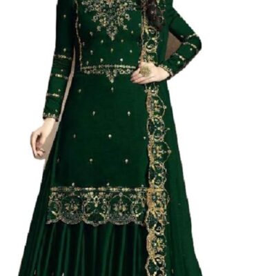 Indian/Pakistani Ethnic wear Silk Plaazo Salwar Kameez for Women 30010
