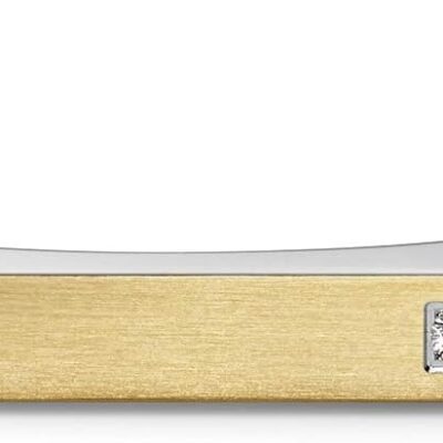 Bulova Men's Classic Stainless Steel Diamond Cuff Bracelet