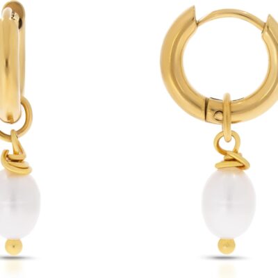 Hey Harper Hoop Earrings For Women Trendy - Lightweight Waterproof & Sweatproof Jewerly