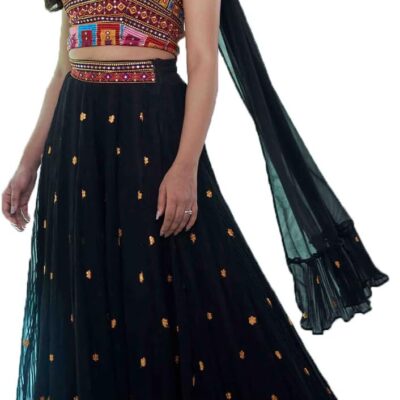 indian ready to wear lehenga choli for women flared party night with stitched blouse 8330-U