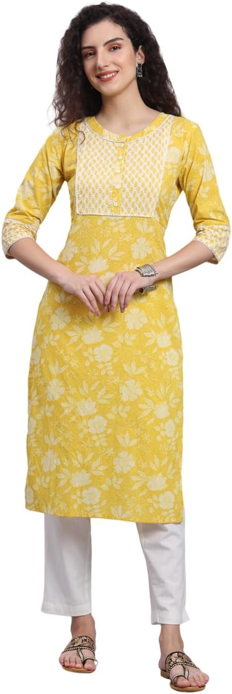 Women's Tunic Tops Salwar Crepe Kurti Kurta for Girls - Image 4