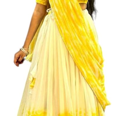 Indian Wedding Style Navratri Lehenga Choli For Women Party Wear with Dupatta.