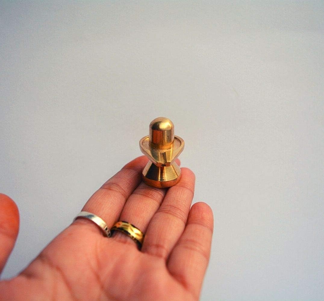 Brass Shivling Shiva Shiv Parivar Sculpture Murti Idol Family Statue (1.25"inch, 55 Gram) Decorative Worship Lord Shankar Shiv Lingam Hindu Gods for Home Temple Pooja Deity Metal Idol Vastu Gift - Image 5