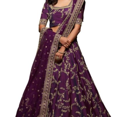 Indian Women's Designer Embroidery Work Bridal Lehenga Chaniya Choli Ready To Wear Party/Wedding Wear Lehengas TMV