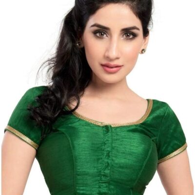 Designer Digital Printed indian sarees traditional dupion silk Blouse with sleeves