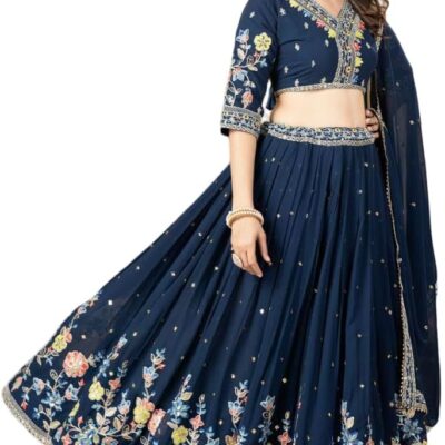 indian ready to wear Georgette With Heavy Embroidery Sequence and Heavy bridal lehenga choli for women